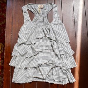 Eyeshadow Racerback Ruffle Tank - Size M